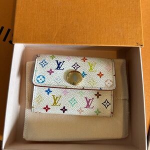 RARE Multicolour LV Card case
